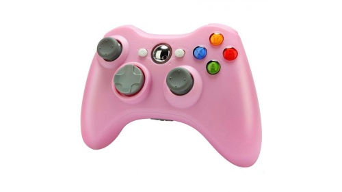 Геймпад беспроводной для XBOX360 (Дубликат) Розовый[XBOX 360]